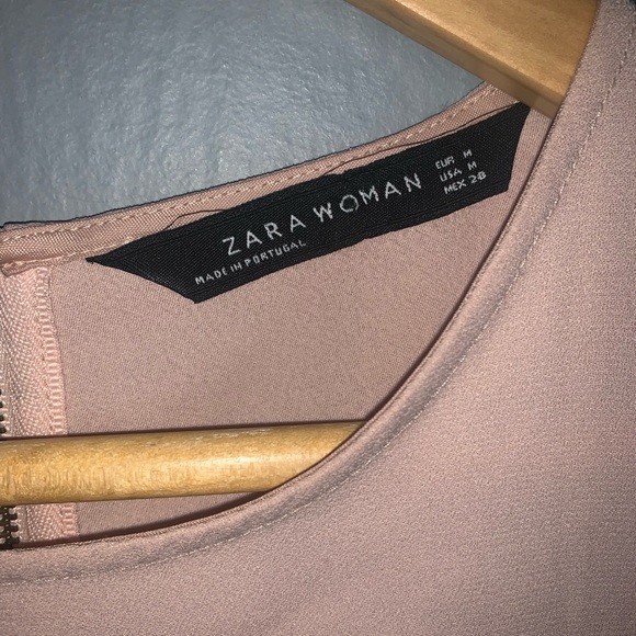 Zara red color block shift dress - Picture 7 of 8